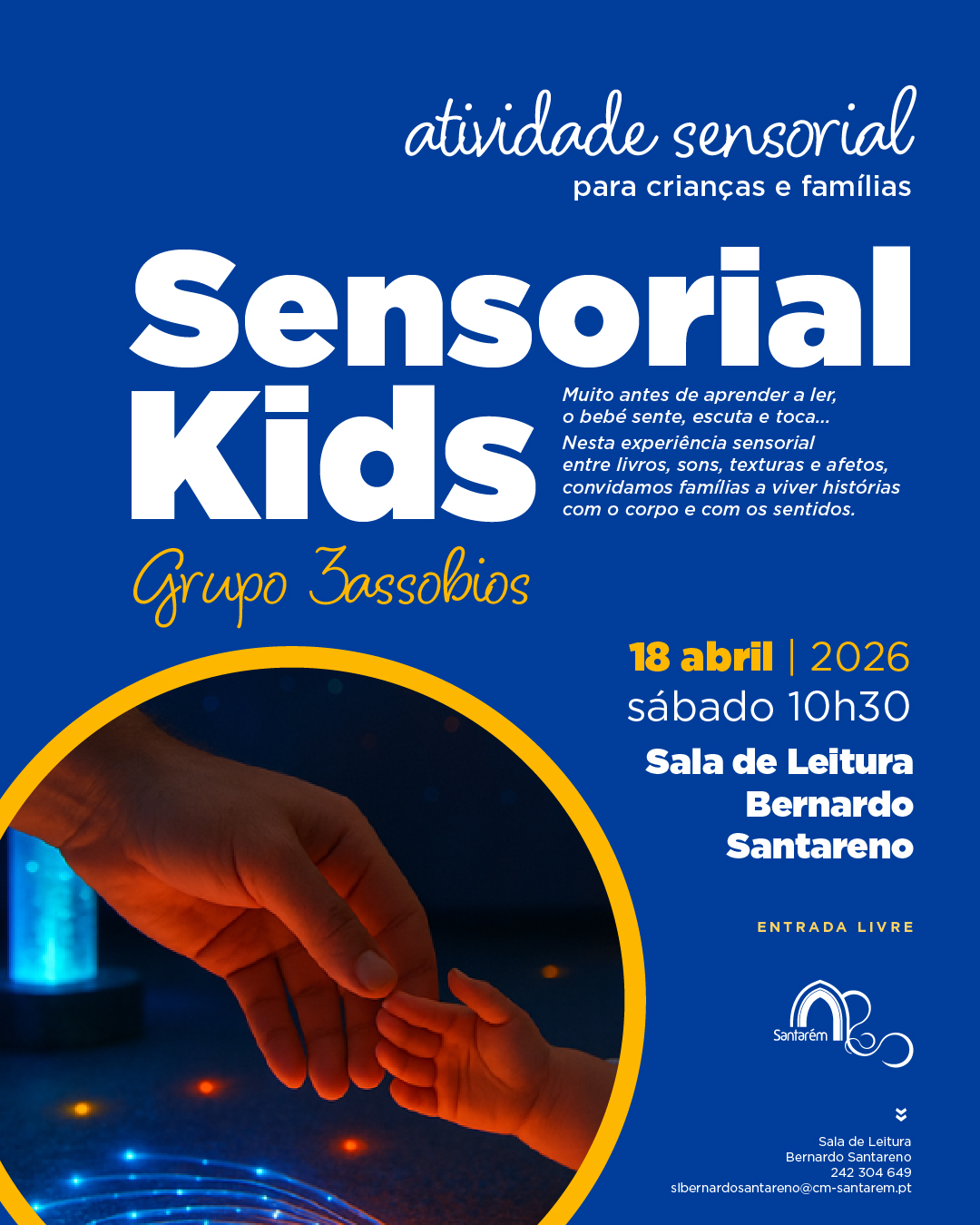 Atividade sensorial para crianças e familias "Sensorial kids"